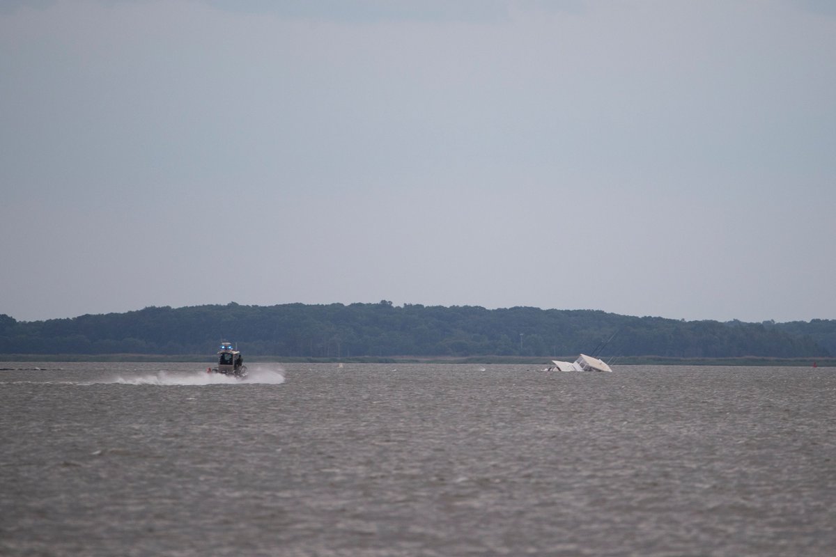 Yacht with six hits jetty, sinks near Port Penn    